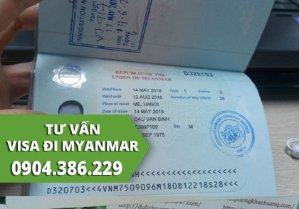 visa làm việc myanmar visa myanmar công tác